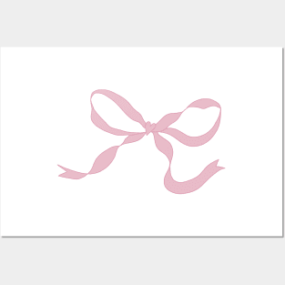 heart ribbon bow Posters and Art